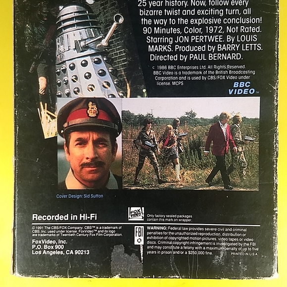 Day Of The Daleks, Dr Who VHS 1991 - Picture 3 of 12